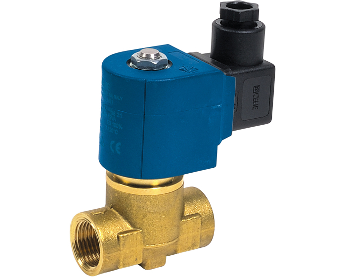 Brass solenoid valve 83-20 servo-assisted NC - For compressed air